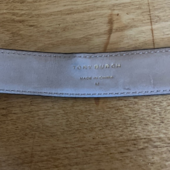 Tory Burch Cream Leather Belt - Picture 6 of 7